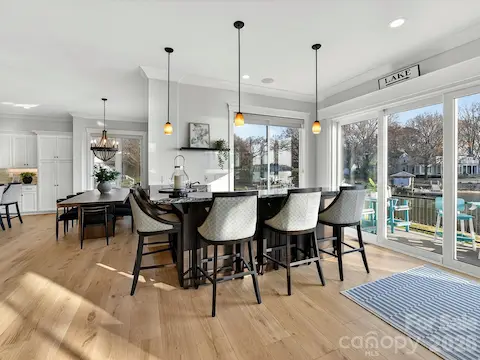 Exceptional chef's kitchen combines elegant finishes, extensive cabinetry, premium appliances, and a spacious island designed for everyday living and effortless entertaining.