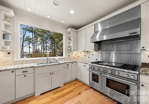 Large Picture Window with Lake Views