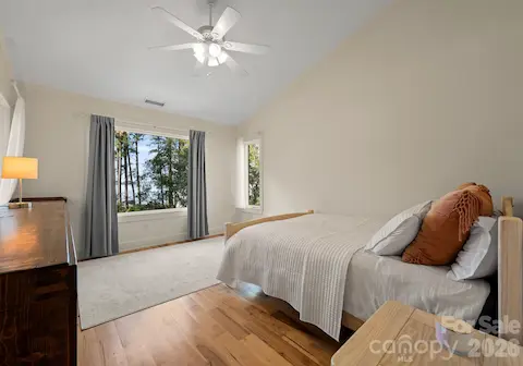 Upstairs Bedroom with Private Ensuite & Lake Views