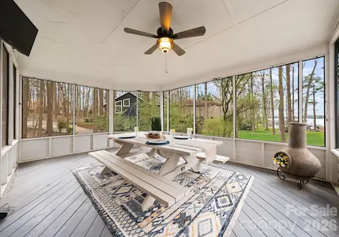 Screened Porch with Lake Views and Access to the Ipe Deck