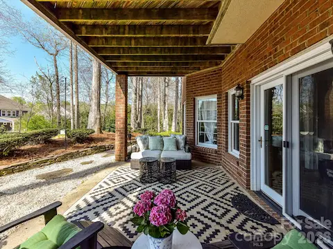 Walk out basement with covered patio