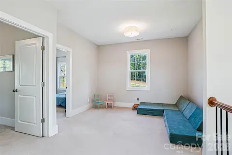 Upstairs living area