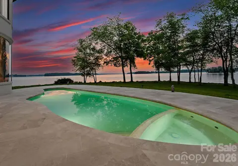 Pool & Spa at sunset