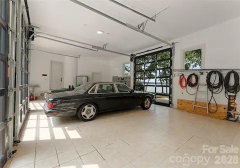 3 Car Garage with openers on the side to maximize ceiling height