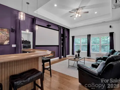 Lower level/ basement media room