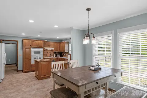 Kitchen and eating area