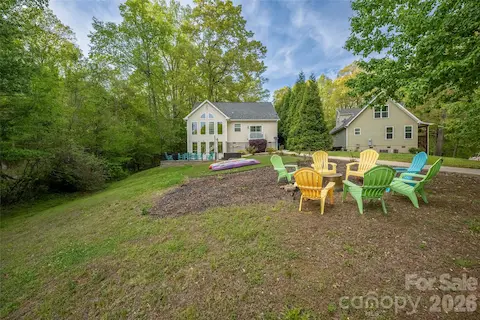 backyard view from the lake
