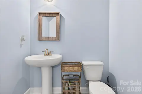 Half bath on 3rd level