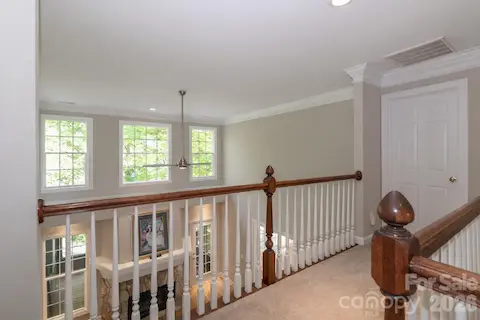 Upper level view to family room