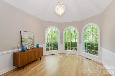 Dining Room with Dramatic Cathedral Ceiling