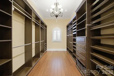 Primary closet.