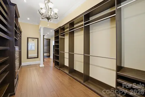 Primary closet.