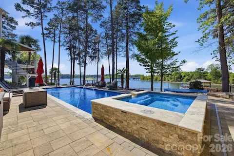 Backyard pool.
