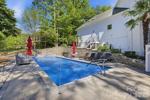 Backyard pool.