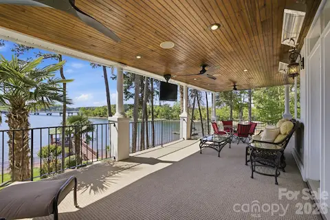 Main level covered patio.