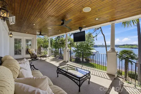 Main level covered patio.