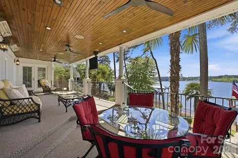 Main level covered patio.