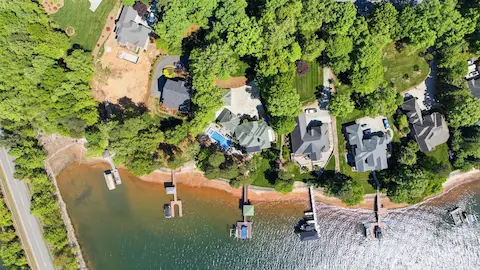 Aerial property view.