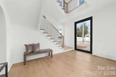 Grand three story foyer