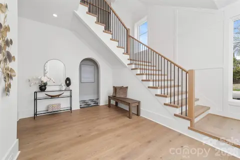 Foyer with elevator access