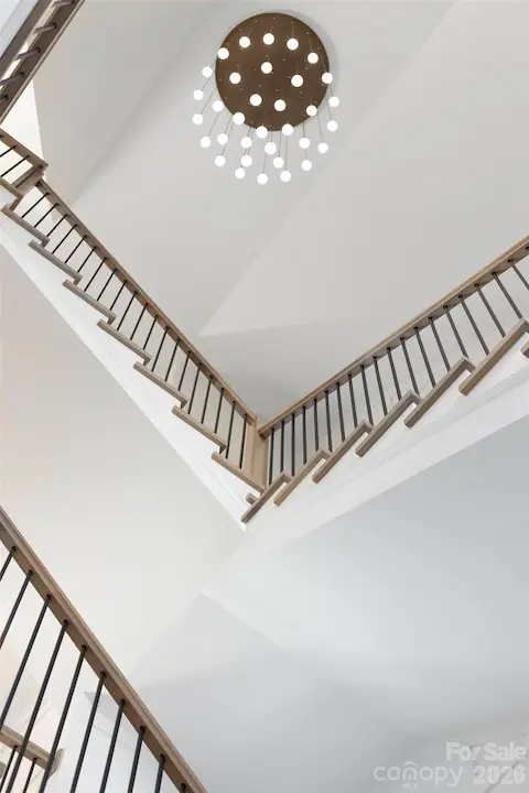 Captivating three story foyer
