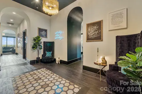 Elevator entry foyer.