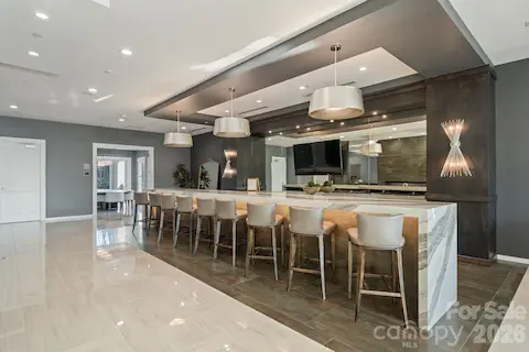 Bar area in the Clubhouse, located in building 300.
