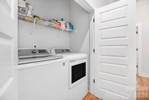 Laundry closet on second floor