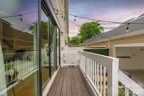 Sliding doors to deck and outdoor space