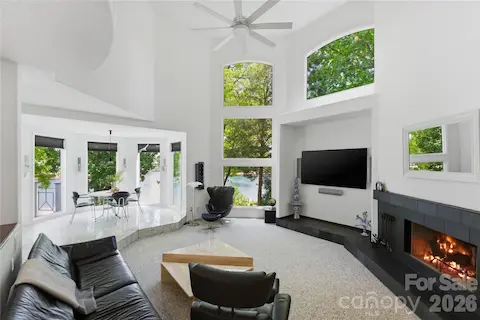 Spacious open floorplan with tons of natural light and two story ceiling
