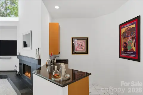 Bar area in family room