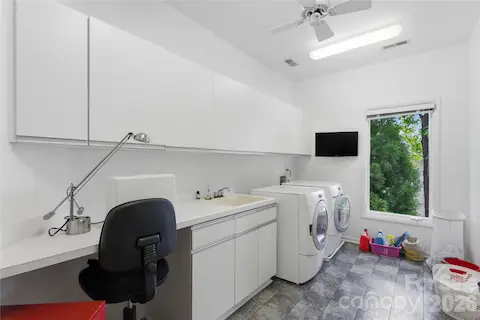 Upstairs laundry room