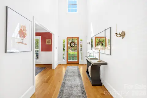 Beautiful wood flooring on main floor.