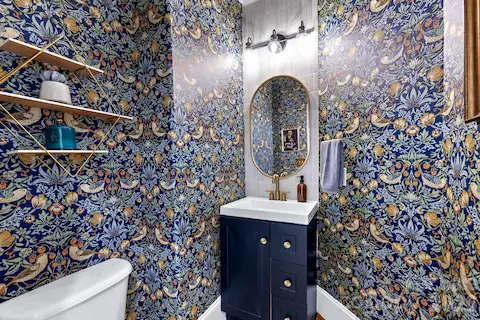 Hallway powder room - half bath.