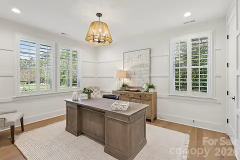 Study on the main level that can be converted into a Guest Bedroom