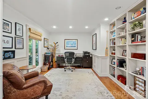 Dedicated office or flex space on main level