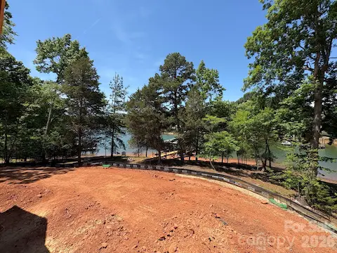 back yard view during construction