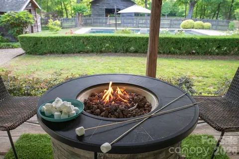 Back porch is a great place to enjoy the views.  (see disclosure)
