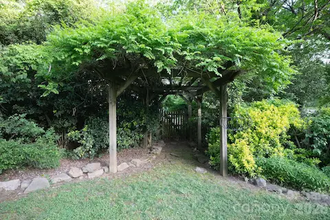 Gardens well maintained and thriving.