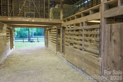 Large hay loft.  Updated electricity.