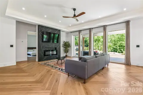Living Room with retractable doors onto the porch