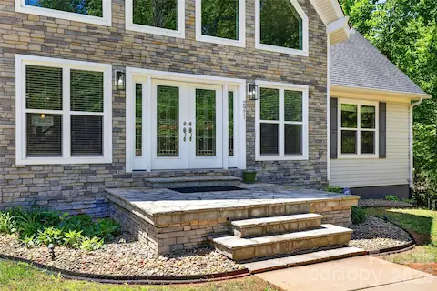 Double door front entry
