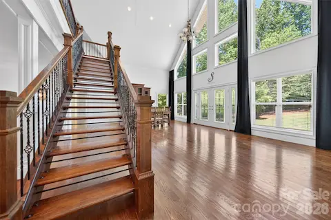 Custom built open stairwell