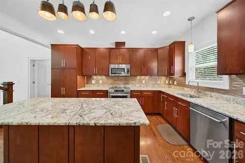 Gorgeous custom kitchen with granite countertops