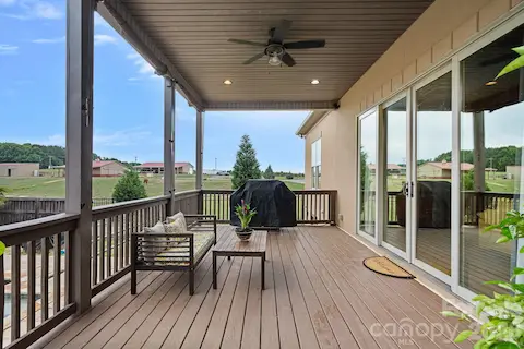 Watch your horses as you enjoy your morning coffee or entertain guests on the covered porch.