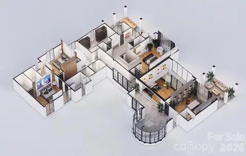 Upper level rendering