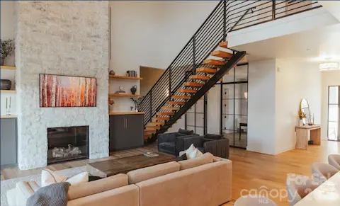 Great Room, office and foyer of Proposed Modern Farmhouse