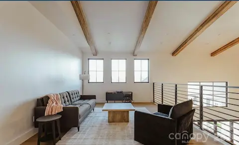 View of optional finished use of the "Unfinished Space" of the Proposed Modern Farmhouse
