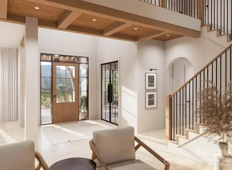Elegant foyer entry