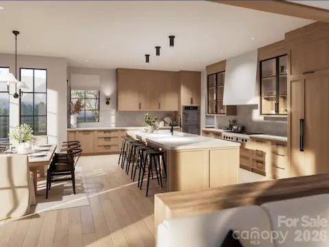 Open concept kitchen